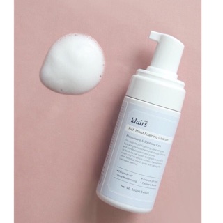Sữa Rửa Mặt Dạng Bọt Klairs Rich Moist Foaming Cleanser 100ml Nhập Khẩu