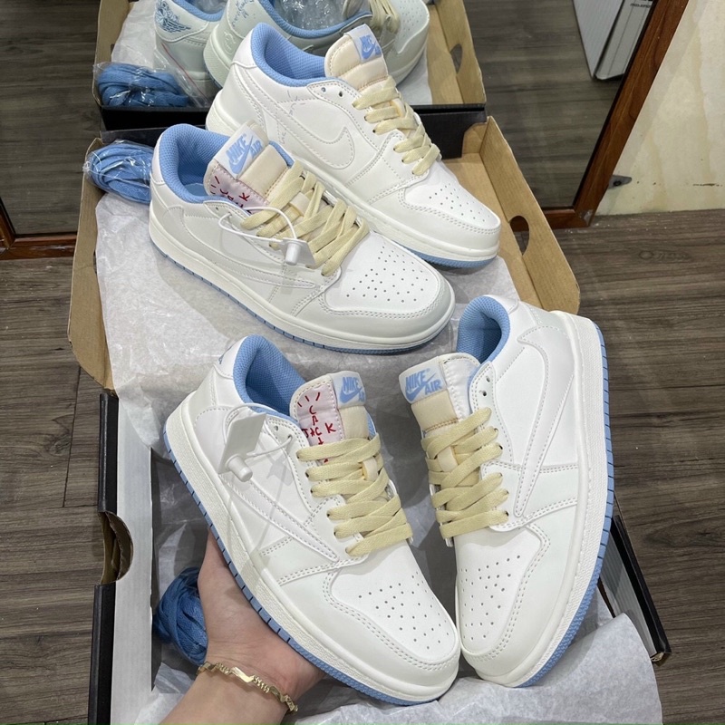 Full bill box+quà tặng🎁 Giày Jd travis scott full trắng thể thao nam nữ