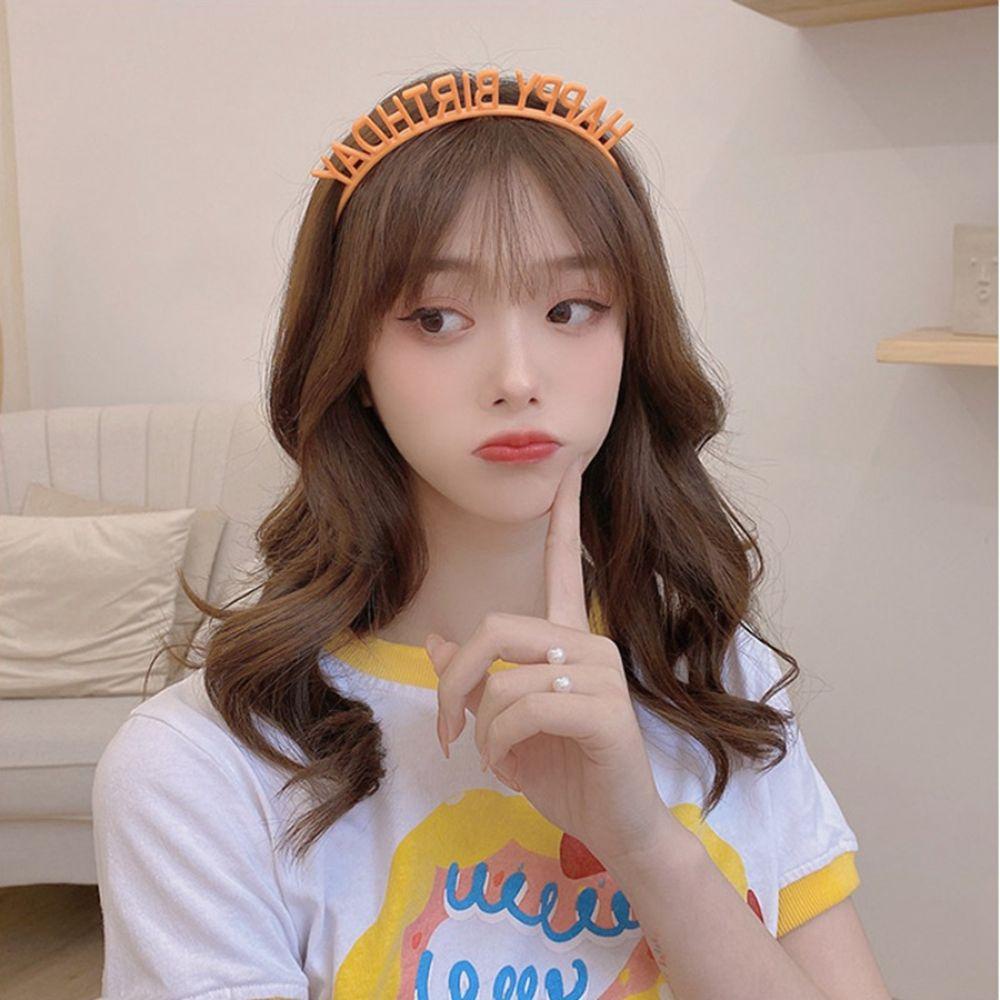 Băng Đô Nhựa In Chữ Happy Birthday Phong Cách Hàn Quốc WMES15H