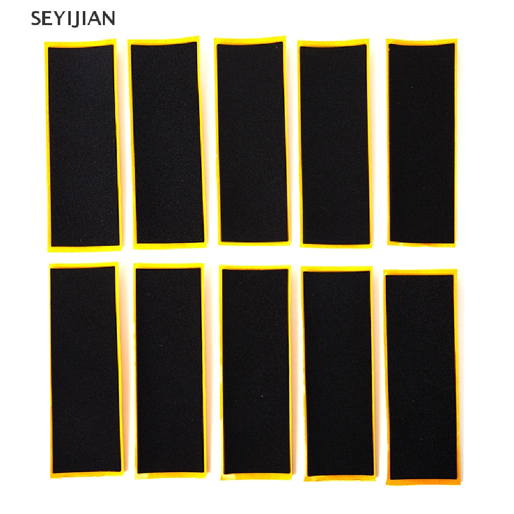 Set 10 miếng dán đệm giữ ván trượt ngón tay bằng xốp màu đen dành cho trang trí