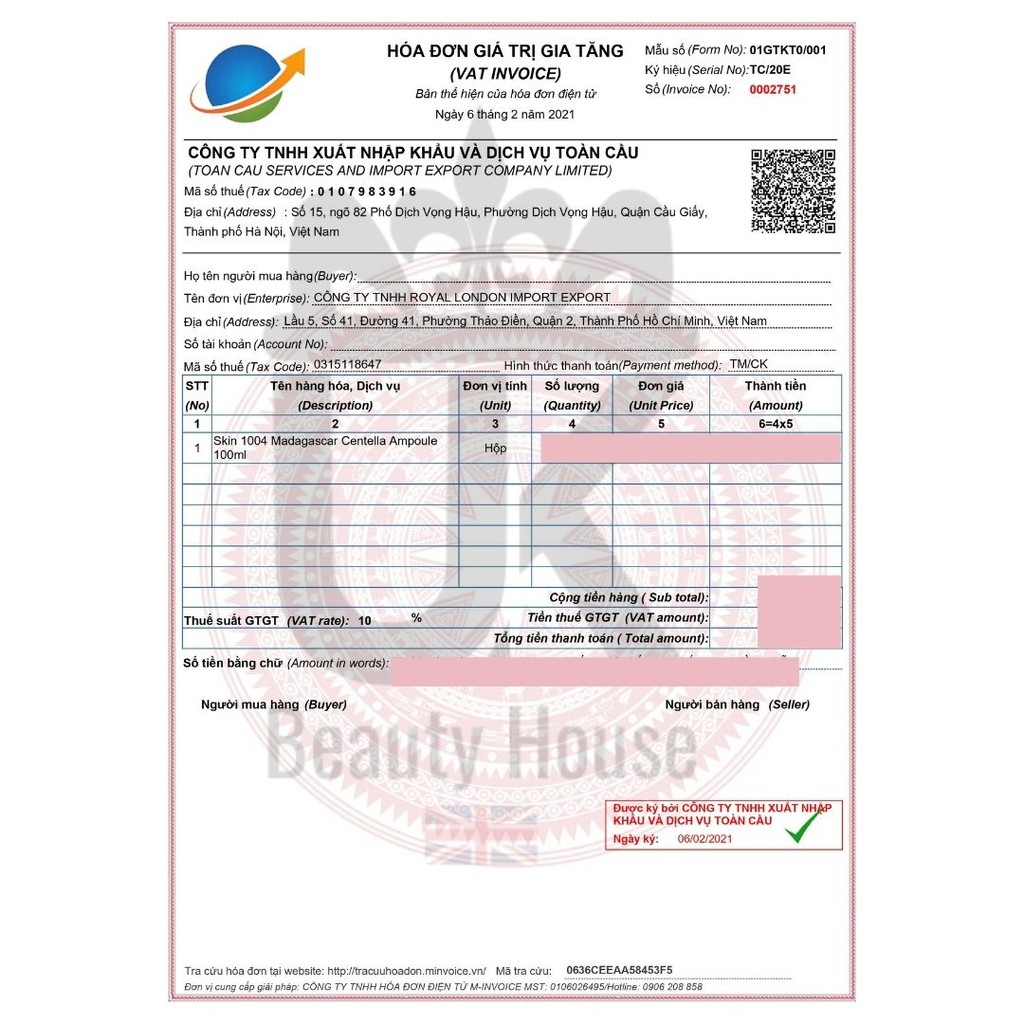 Tinh chất rau má giảm mụn, phục hồi da Skin1004 Madagascar Centella Ampoule 100ml | BigBuy360 - bigbuy360.vn