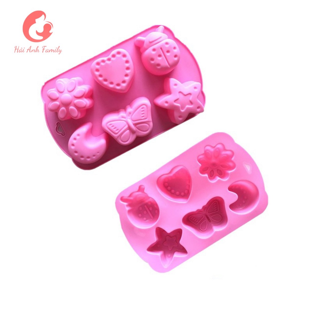Khuôn silicon chân mèo 10 ô làm bánh bông lan mini, rau câu, socola, xà bông