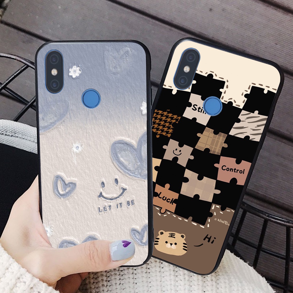 Ốp lưng Xiaomi MI 8 / MI 8 SE in hình cao cấp mẫu kẻ caro,mikenbe@r siêu hot
