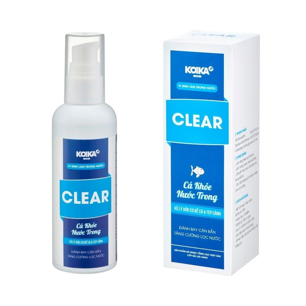 KOIKA CLEAR | Men vi sinh chuyên xử lý nước cho bể cá cảnh thuỷ sinh