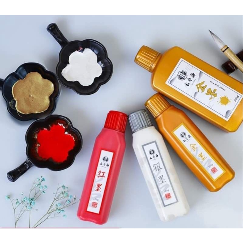 Mực nhũ vàng trung hoa 100ml