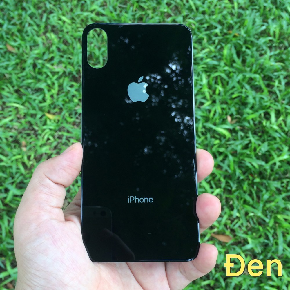 Kính gương cường lực màu dán mặt lưng (back) cho iPhone X / XS 5.8in giá rẻ