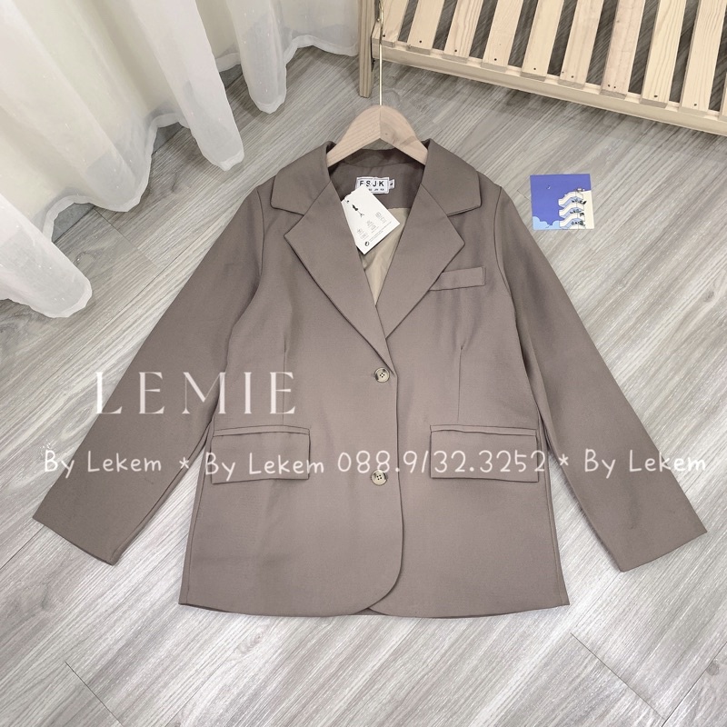 Áo Khoác Vest Blazer Hàn Quốc Mã K034 , Áo Khoác Vest Nữ Hàng 2 Lớp Có Size SM Ảnh Thật Video Lekemqc