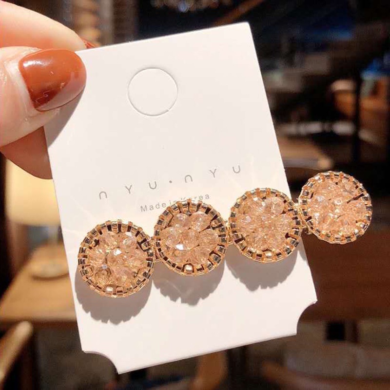 Kẹp Tóc Đính Đá Pha Lê Thời Trang Hàn Quốc Cho Nữ