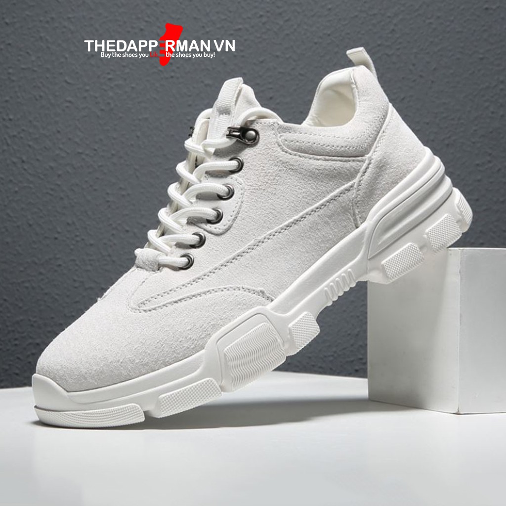 [Mã FAGREEN245 giảm tới 30K đơn 99K] Giày thể thao nam THEDAPPERMAN D101 chất liệu da lộn chống nước, ma sát tốt | BigBuy360 - bigbuy360.vn