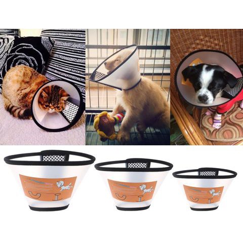 (7 Size) Loa chống liếm cho Chó Mèo, nhiều kích thước phù hợp với mọi lứa tuổi