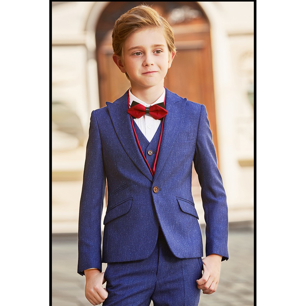 Bộ Vest - Bộ suit xanh cho bé trai - VEST SUIT NXS1014 | BLUE