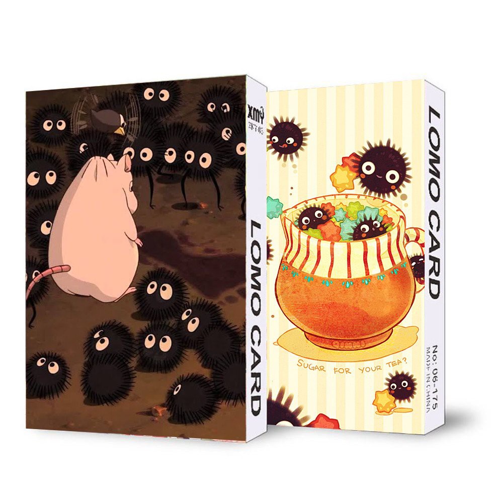 Ảnh lomo IN HÌNH VÔ DIỆN TOTORO BỒ HÓNG GHIBLI Spirited Away 30 tấm chibi anime