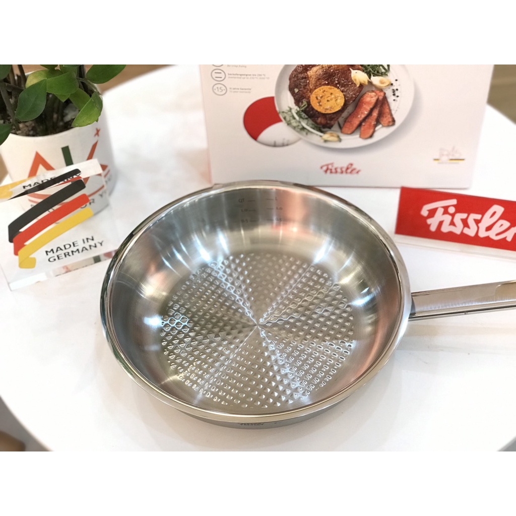 Chảo inox cao cấp Fissler Original Profi Collection 24cm - Hanfgc hính hãng, bảo hành 12 tháng