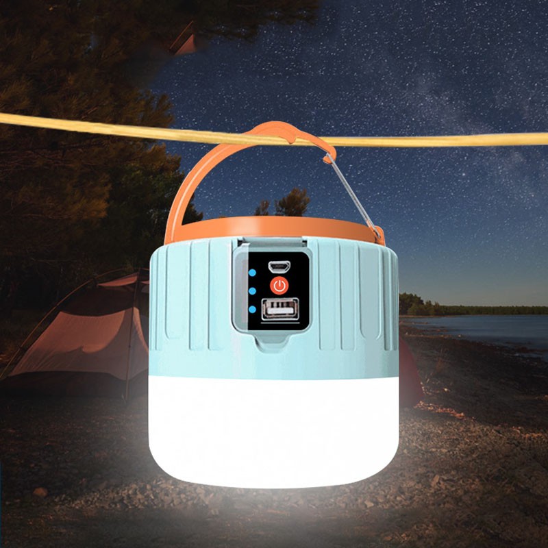 Bóng Đèn Năng Lượng Mặt Trời Tích Điện Siêu Sáng 3 Chế Độ Sáng, Chống Nước, Đèn Ngoài Trời, ASAKI OFFICIAL