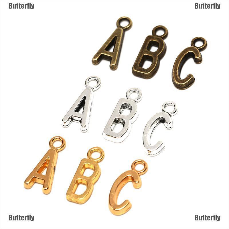 Set 26 Thẻ Chữ Cái Từ A-z Làm Trang Sức Diy Charms