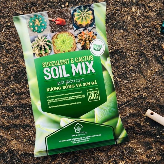 Đất Soil Mix Giá thể - Đất trồng sen đá xương rồng cao cấp, siêu rẻ