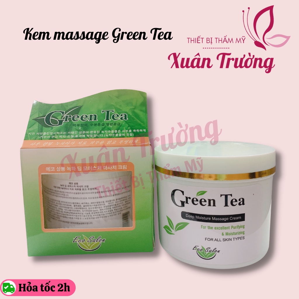 Kem massage Green Tea HQ, KMS trà xanh