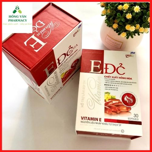 Vitamin E đỏ chiết xuất hoa hồng chống lão hóa, sạm da, ổn định nội tiết tố cho phụ nữ