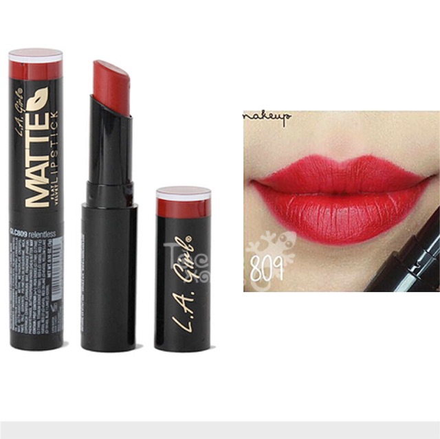 SON LA GIRL MATTE FLAT - RECENTLESS GLC809 - ĐỎ THUẦN