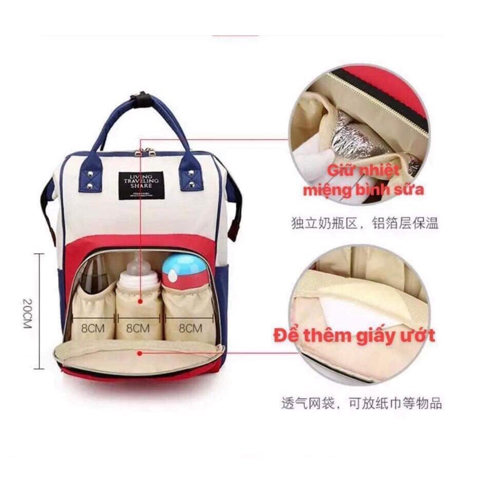 Balo Bỉm Sữa Đa Năng Cho Mẹ Và Bé