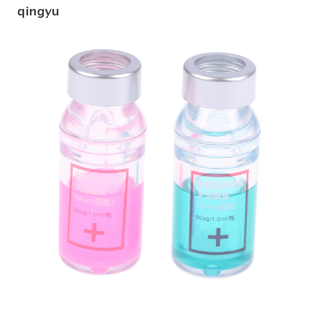 Set 2 Bút Kí Tên Hình Ống Tiêm Dạng Nhấn Dành Cho Văn Phòng