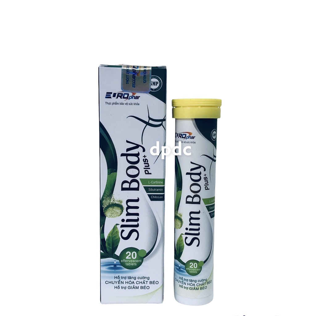 Viên Sủi Giảm Cân Slim Body Pluss_Giảm Cân An Toàn Hiệu Quả- Tuýp 20 viên