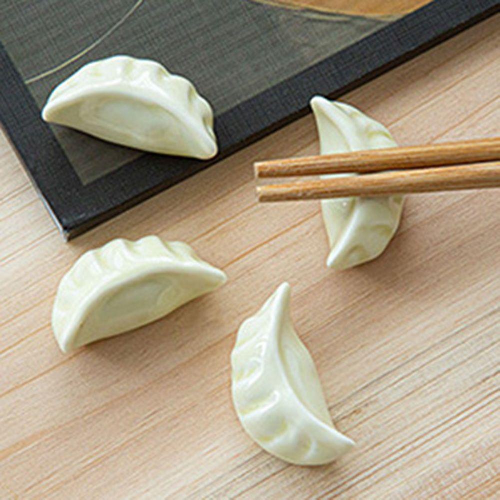 Giá Đỡ Đũa / Muỗng / Nĩa Bằng Sứ Hình Bánh Bao Phong Cách Nhật Bản Tiện Dụng Cho Nhà