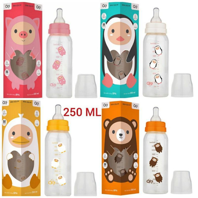 Bình sữa Agi 60 ml, 120 ml, 250 ml