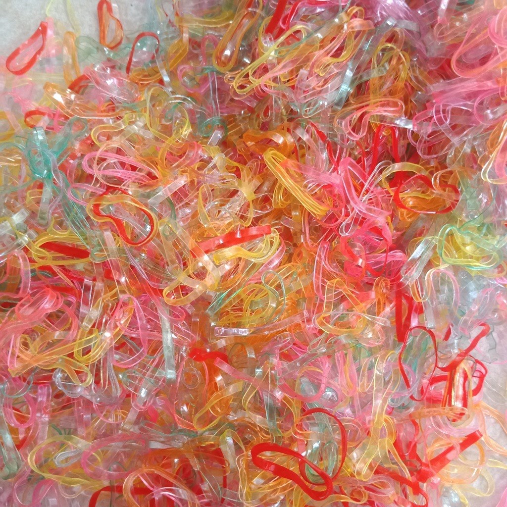 Set 100 sợi Dây Chun Vòng Chun Buộc Tóc Siêu Bền Hàng Chuẩn