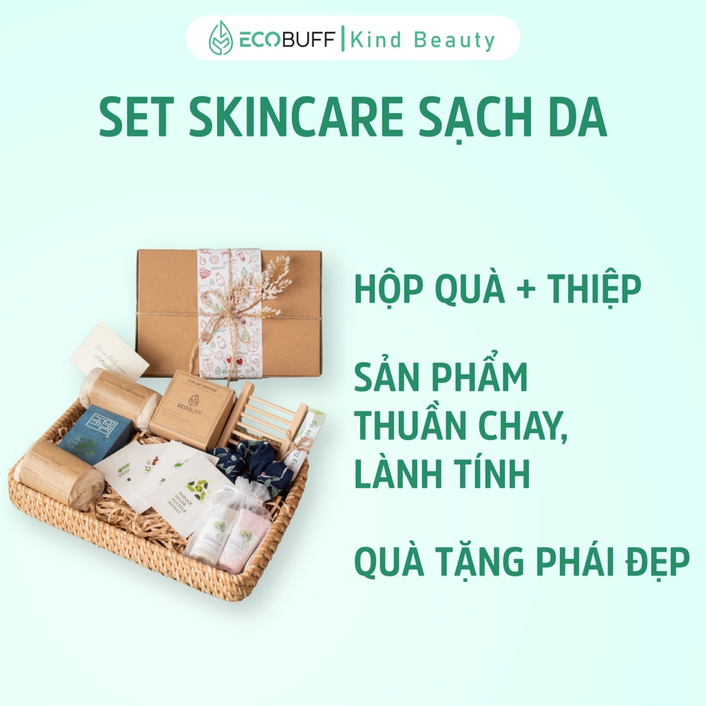 Quà tặng bạn gái Set SKINCARE Ecobuff tặng bạn gái Quà 20-11  8-3 20-10 Valentine sản phẩm lành tính