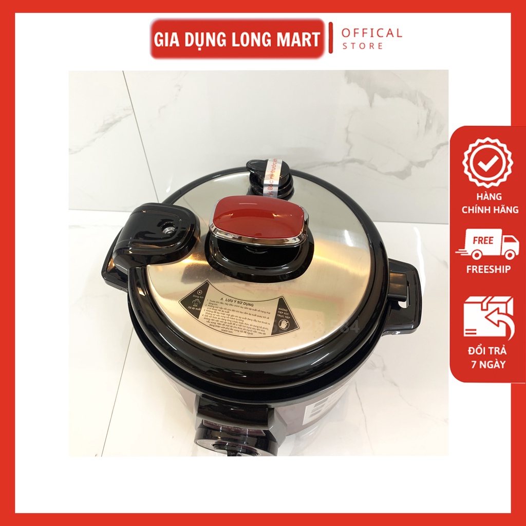 Nồi áp xuất điện đa năng SUNHOUSE SHD-1552 Dung tích 5L, Lòng liêu siêu dày chống dính tốt, Hàng chính hãng, BH 12 Tháng