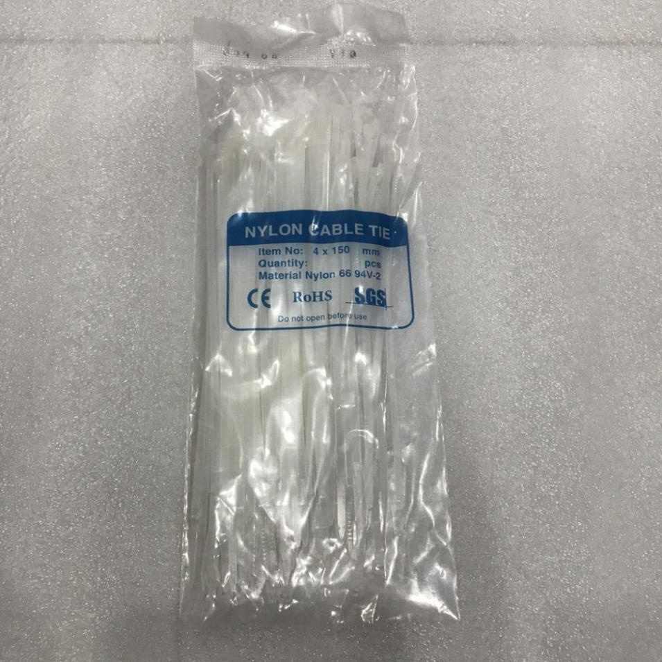 100 Sơi Dây Cáp Rút Nhựa, Dây Thít Đủ Size 10cm ,15cm, 20cm, 25cm, 30cm, 40cm
