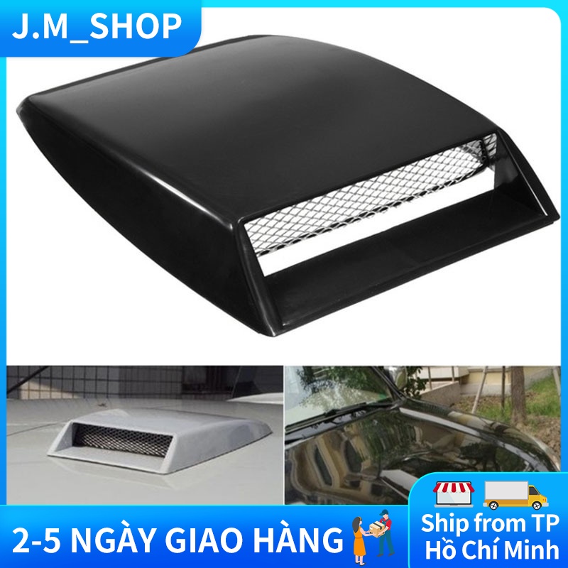 Ốp Lỗ Hút Gió Nắp Ca-pô Trang Trí Xe Hơi, Ốp Lỗ Thông Hơi Mui Xe Phổ Thông màu đen