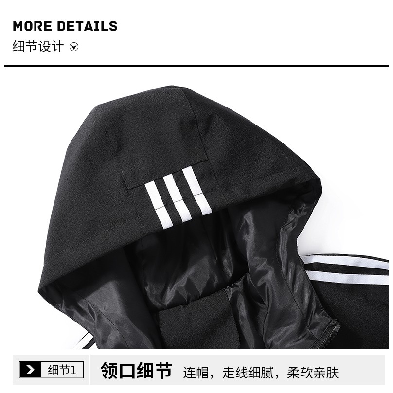 🔥Adidas 📣 Áo Khoác Chống Thấm Nước Thời Trang Xuân Thu Cao Cấp Cho Nam