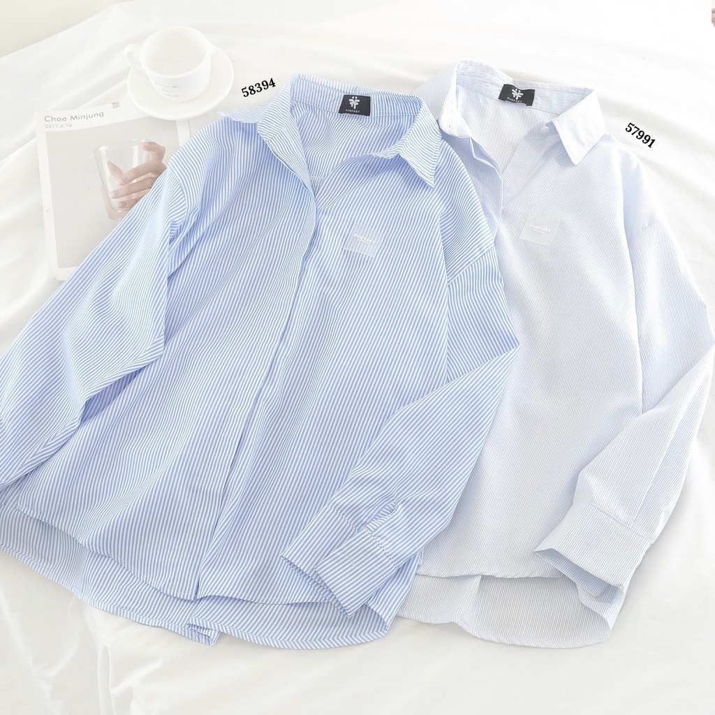 Áo Sơ mi nữ dài tay FIINTASY ENT.666 phong cách Ulzzang Unisex - Made by Toneontone TOT | BigBuy360 - bigbuy360.vn