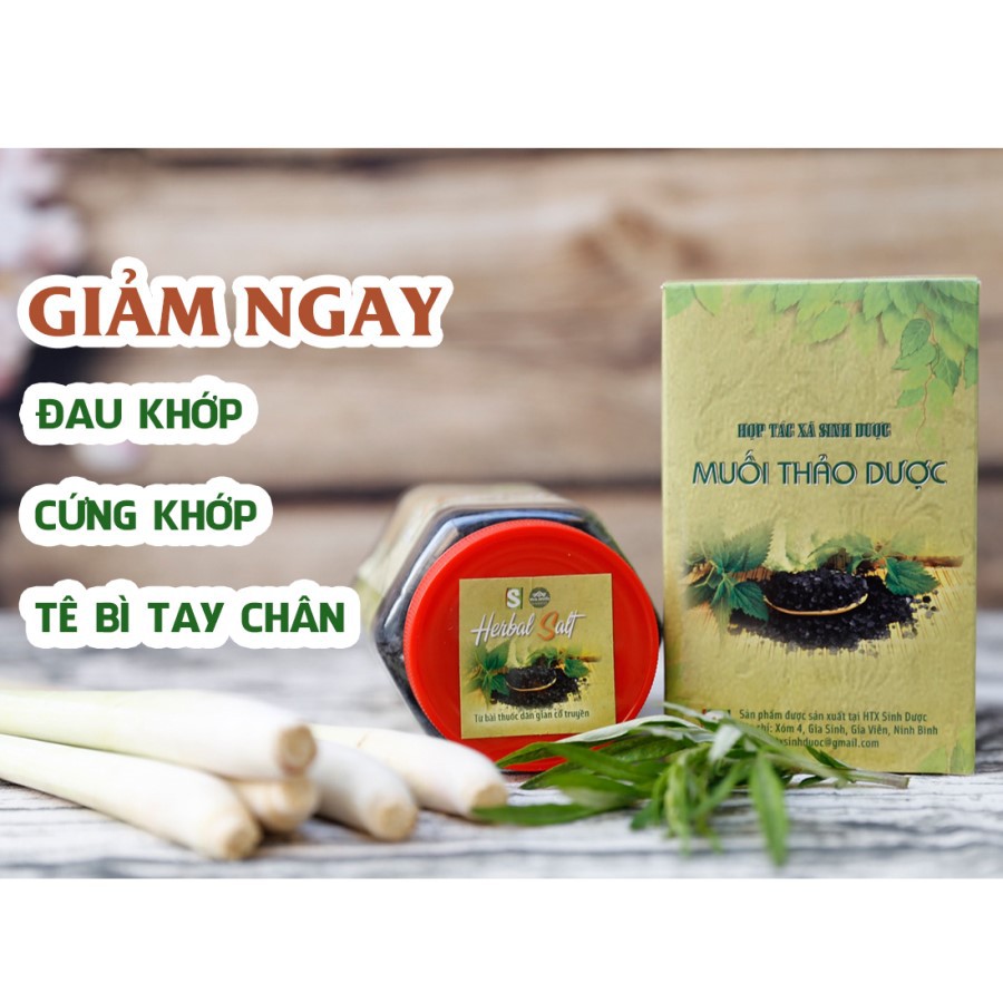 Muối ngâm chân thảo dược 550gr HTX Sinh Dược Ninh Bình - NPP HS shop