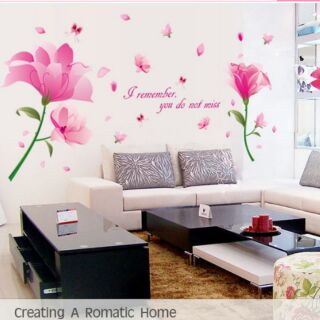 Decal dán tường hoa