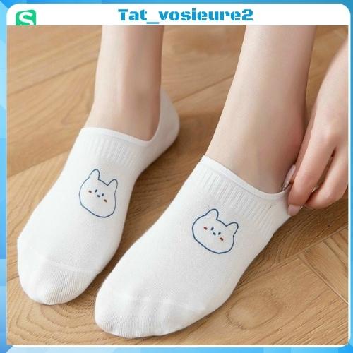 Set tất nữ cổ hài, vớ thấp cổ combo 05 đôi họa nửa bàn hot 2022