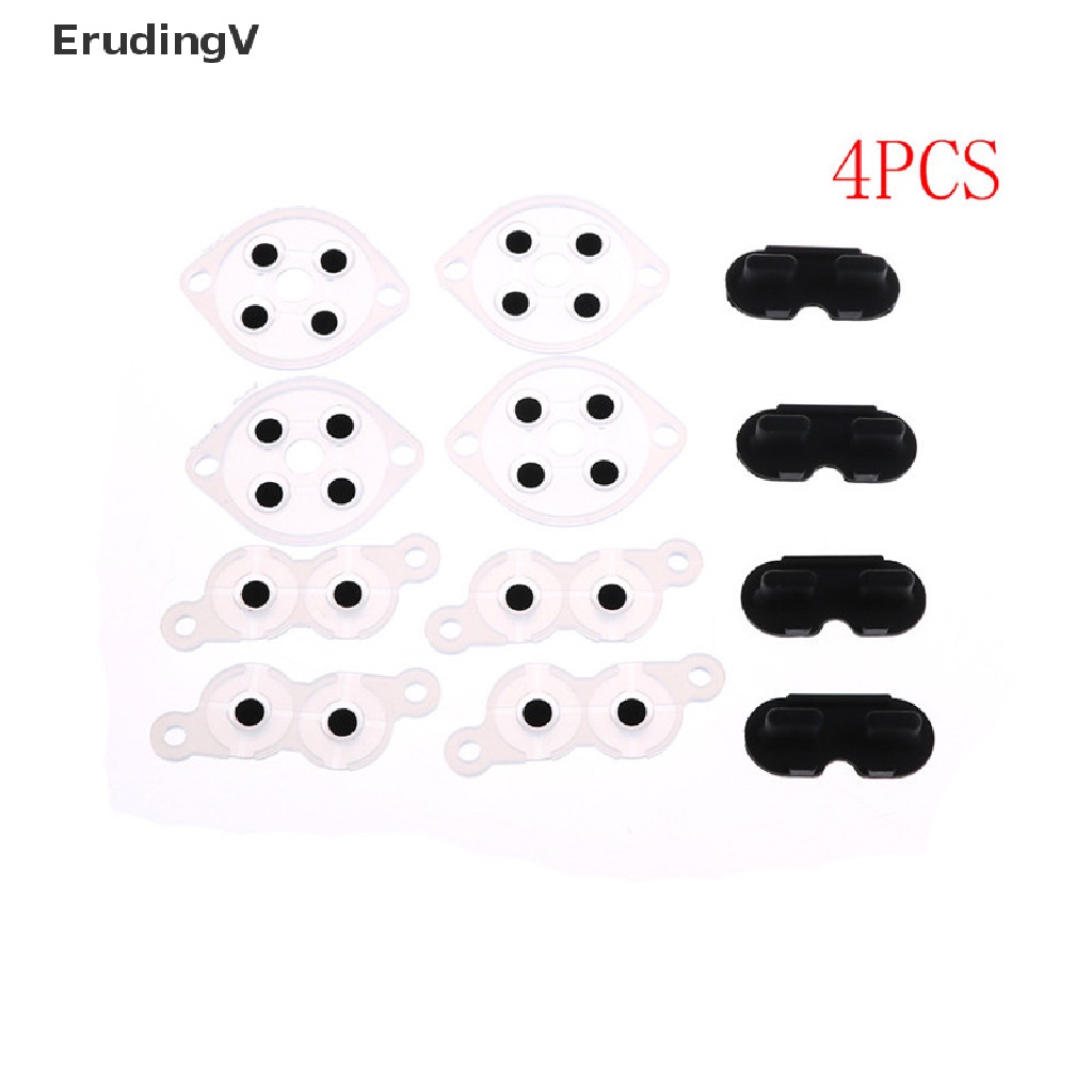 Set 4 Miếng Đệm Silicon Dẫn Điện Thay Thế Cho Tay Cầm Chơi Game Nintendo NES