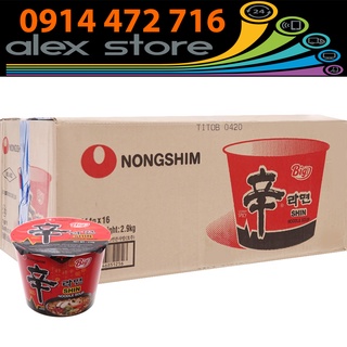 Thùng 16 Bát mì cay Nongshim Shin Noodles 114g