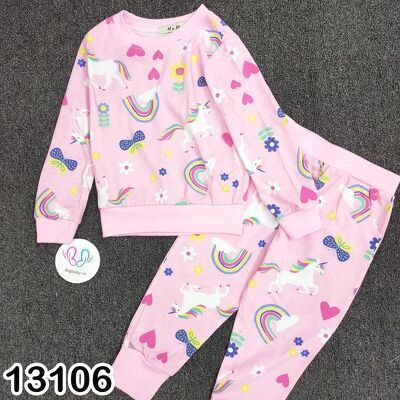 BỘ DÀI NHÍ THUN COTTON NHIỀU MẪU DỄ THƯƠNG CHO BÉ GÁI 9-28KG