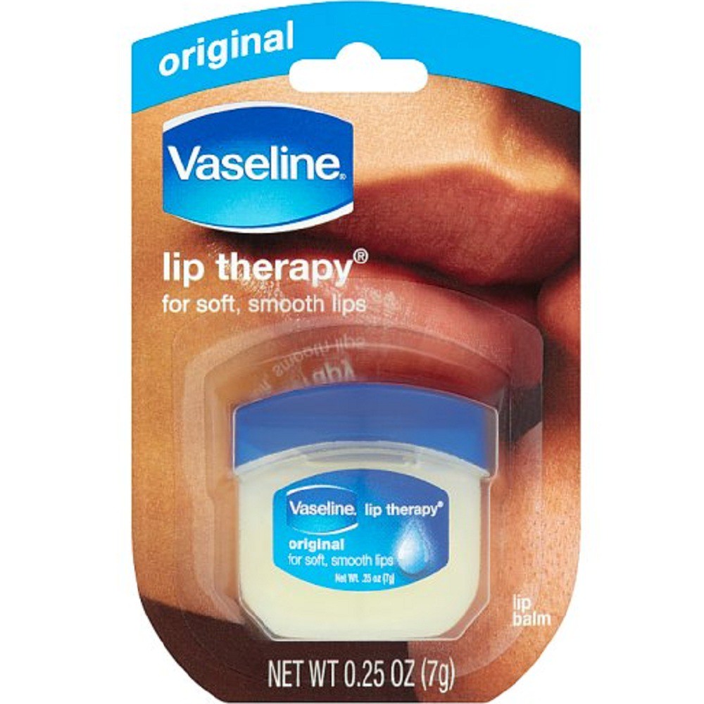 Sáp Dưỡng môi Vaseline Original 7g màu xanh