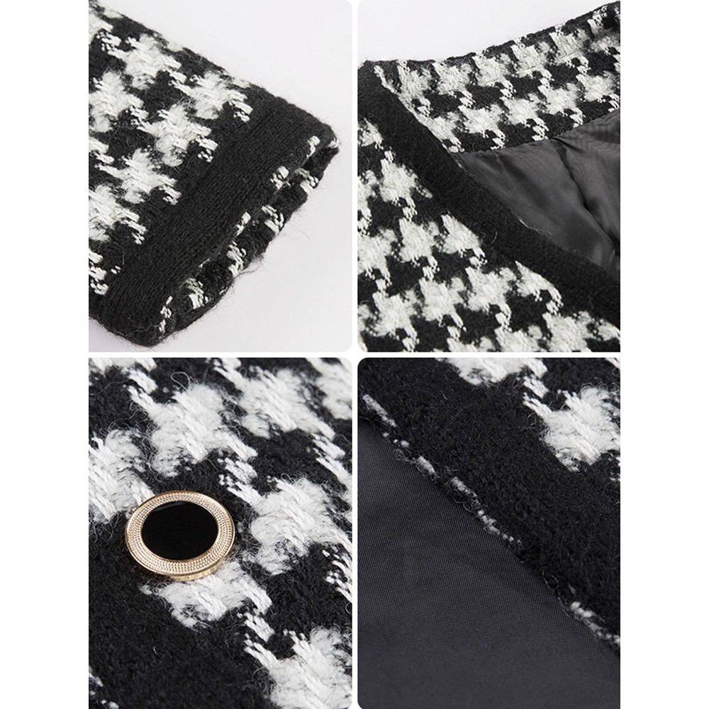 [Có sẵn] Áo khoác dạ tweed áo khoác kẻ ulzzang Hàn Quốc sang chảnh A397 có video ảnh thật | BigBuy360 - bigbuy360.vn