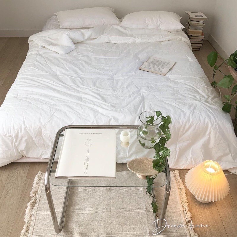 Bàn kính mini tối giản tiện dụng-phong cách hàn quốc