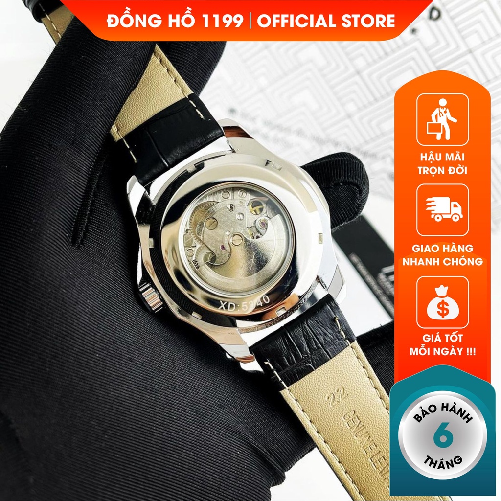 [QUÀ TẶNG]  Đồng hồ cơ - Đồng Hồ Nam Dây Da Chống Nước Chống Xước Máy Chuẩn Chất Liệu Cao Cấp 232JN - 1199 Watches | BigBuy360 - bigbuy360.vn