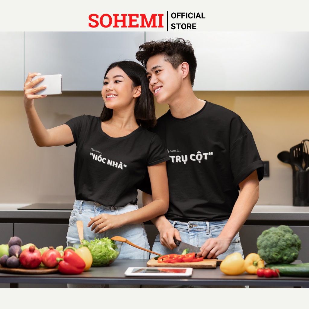 Áo thun nam cổ tròn in họa tiết TRỤ CỘT - NÓC NHÀ vải cao cấp co giãn 4 chiều