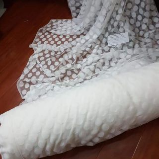 Vải lưới chấm bi khổ 1.5m NHẬP KHẨU HÀN QUỐC hàng mềm đẹp RLC001, mua từ 0.1m