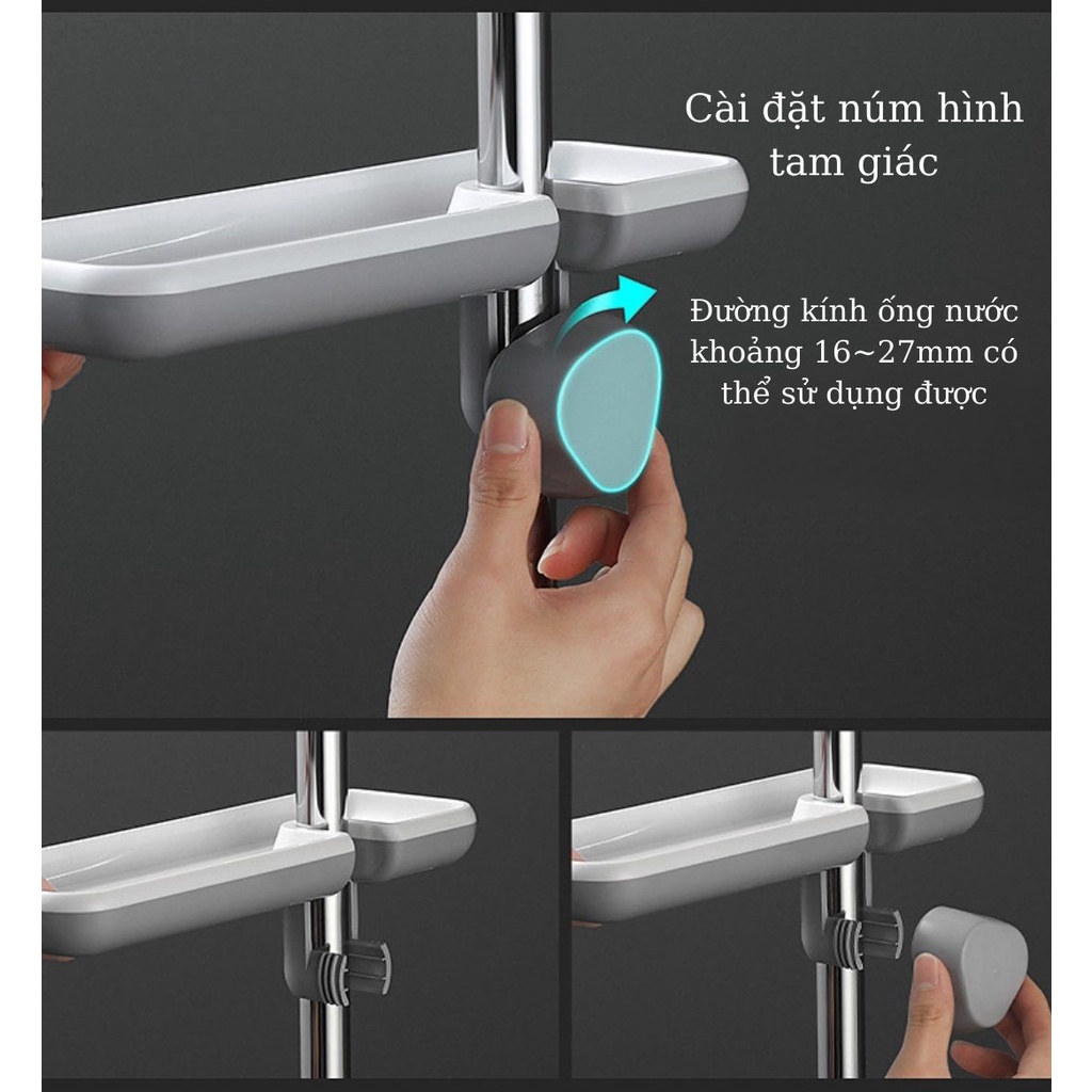 Giá Đỡ Vòi Hoa Sen Không Đục Lỗ Tiện Lợi Và Đa Năng Tiện Lợi, Giá Đỡ Ống Nước Phun Nước