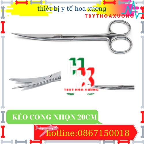 [ Chính Hãng parkistan ] Kéo Y Tế Cong Nhọn 12,14,16,18,20cm