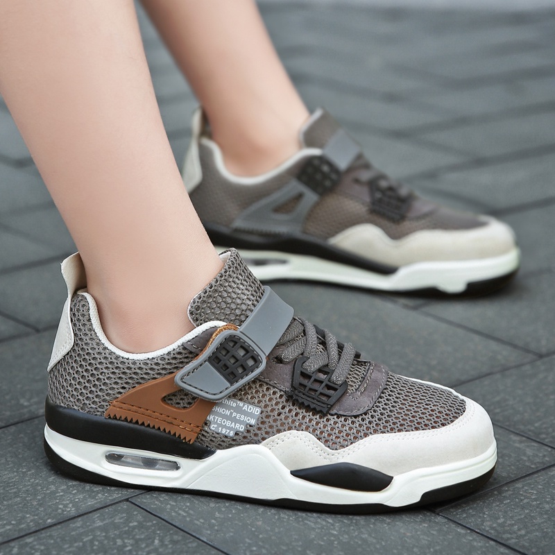 Giày thể thao phối lưới phong cách sang trọng cho bé trai 2021